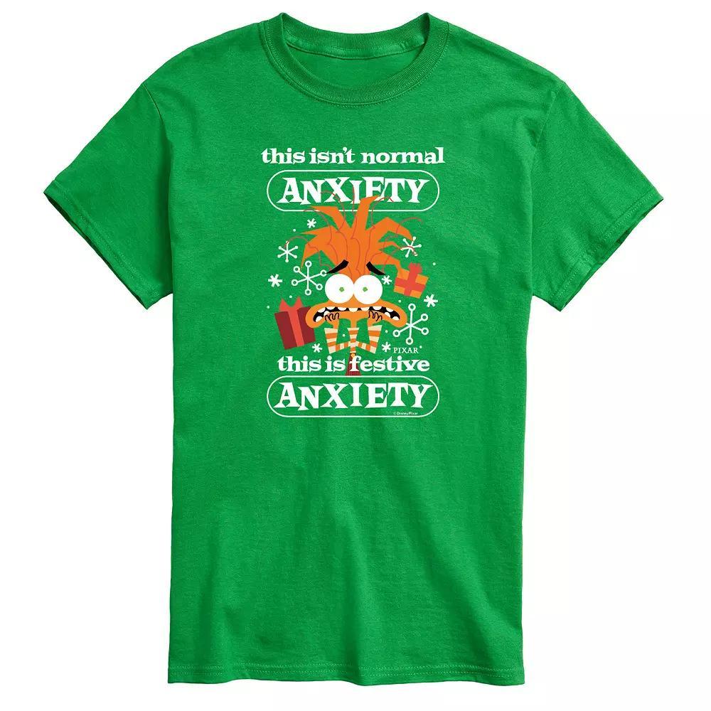 Disney / Pixars Inside Out 2 Big & Tall Festive Anxiety Graphic Tee, Mens Product Image