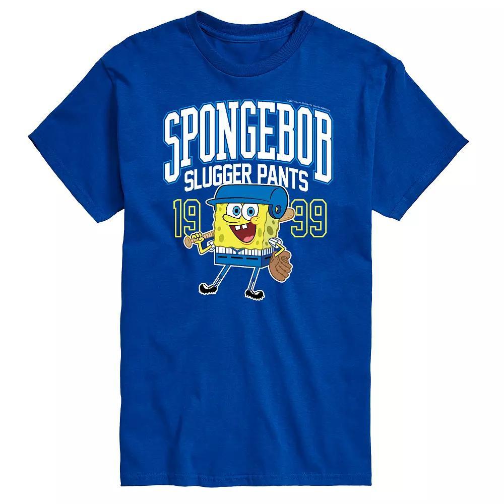 Big & Tall Nickelodeon SpongeBob Squarepants Slugger Graphic Tee, Mens Product Image