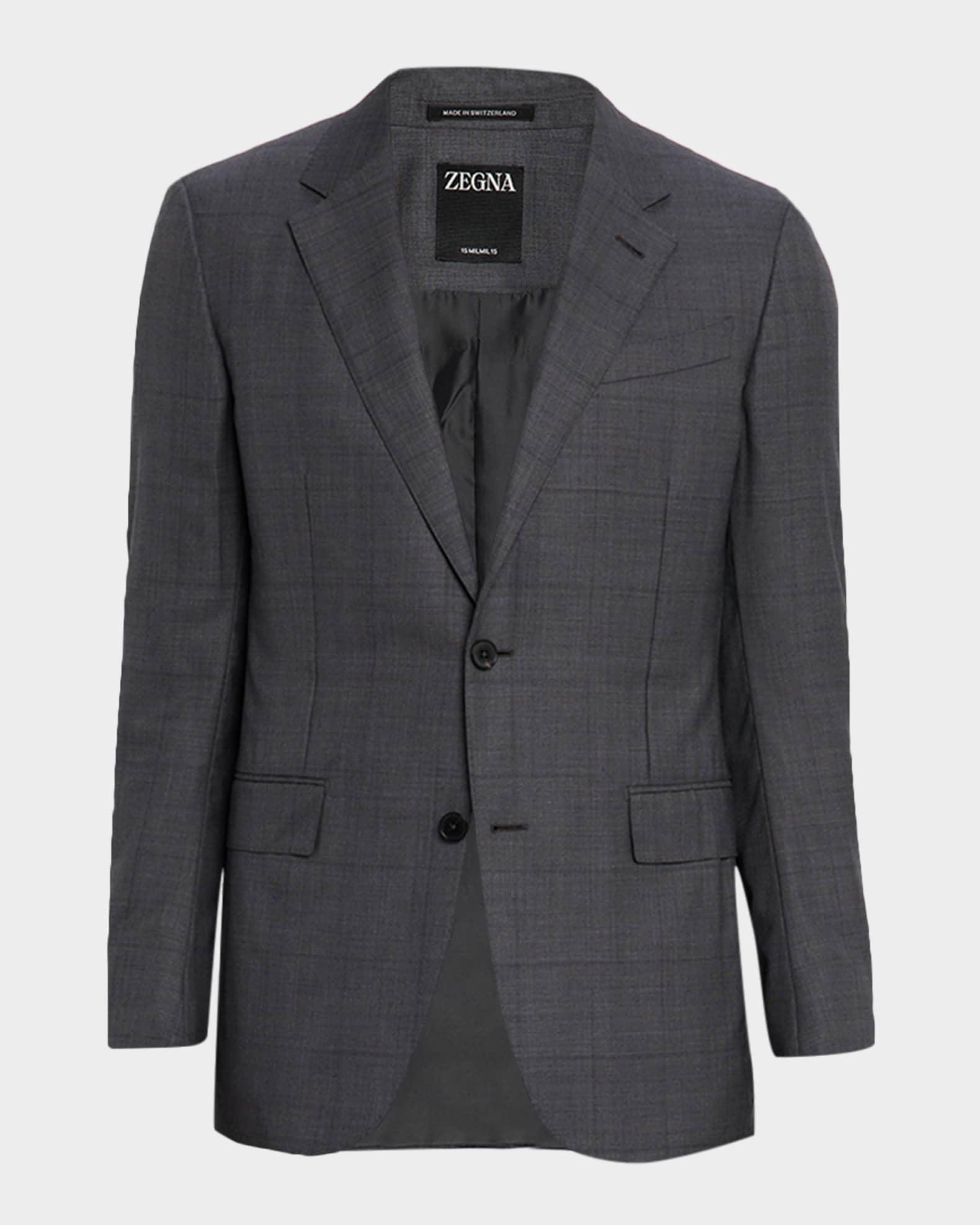 Men's Tonal Plaid 15milmil15 Wool Suit Product Image