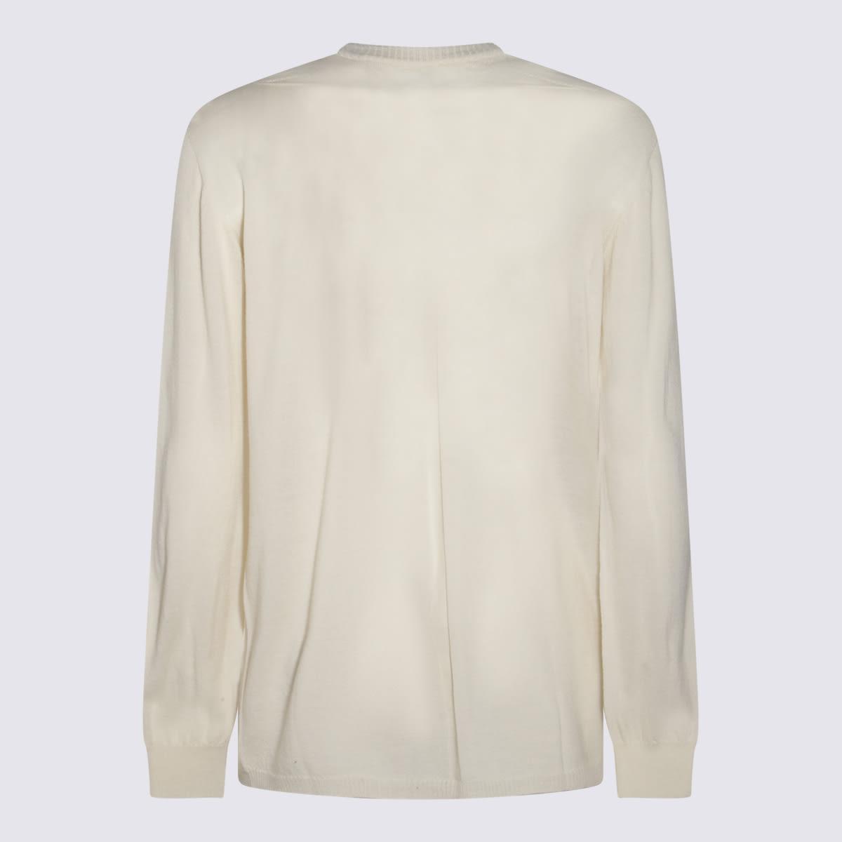RICK OWENS Unstable Basic Cotton L/s T-shirt In Pearl Product Image