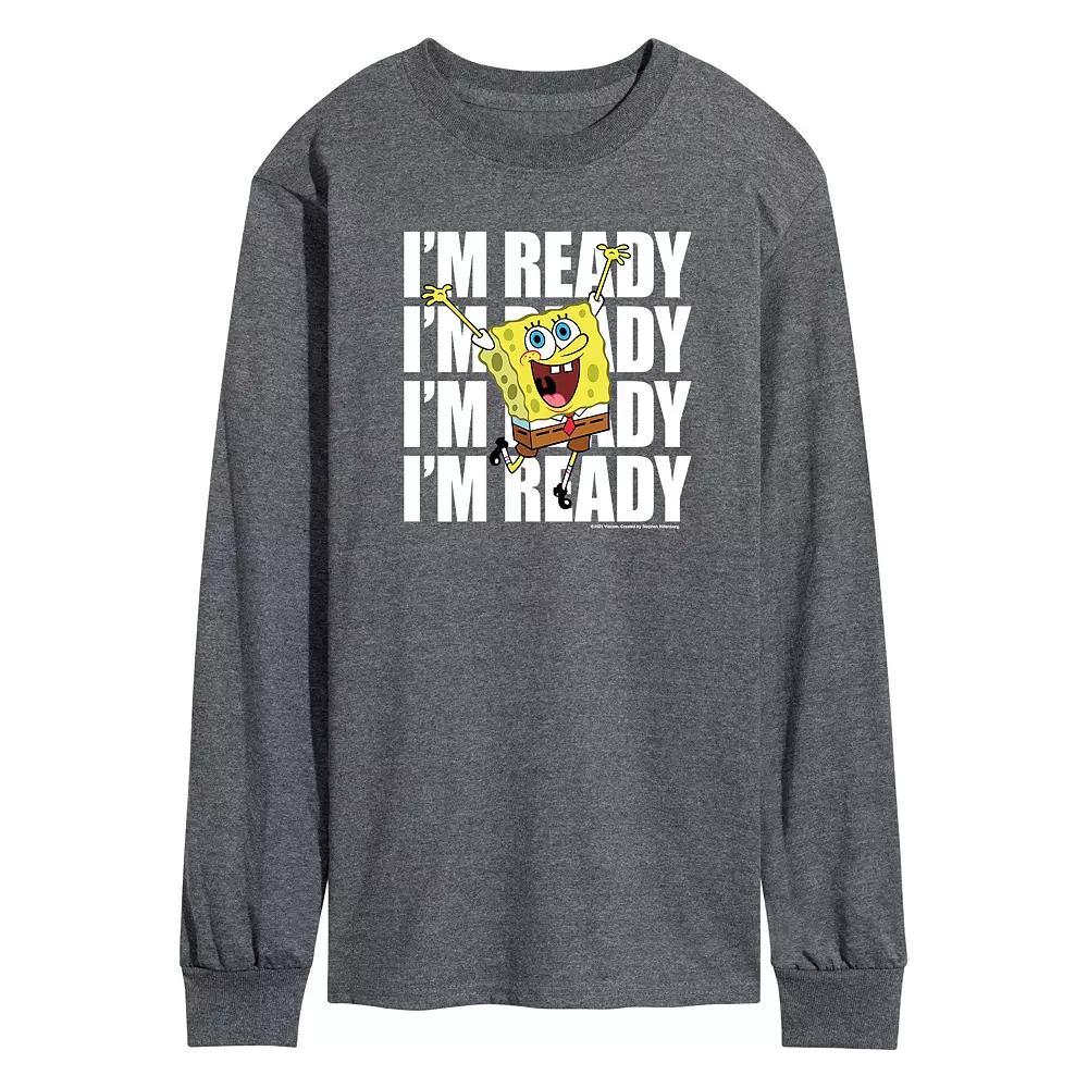 Mens SpongeBob SquarePants Im Ready Tee Product Image