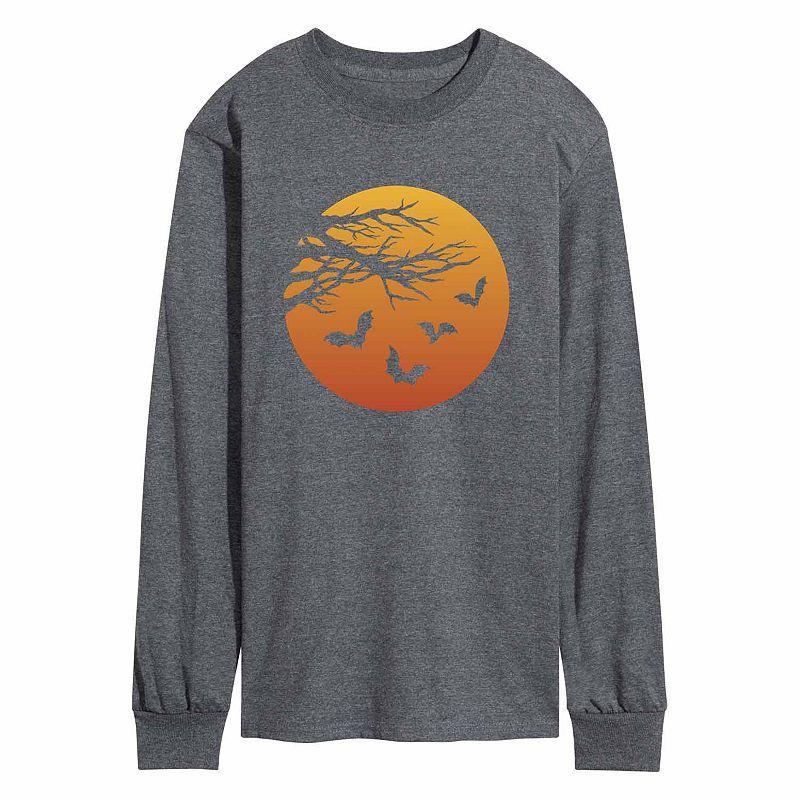 Mens Moon Bats Tee Heather Grey Product Image