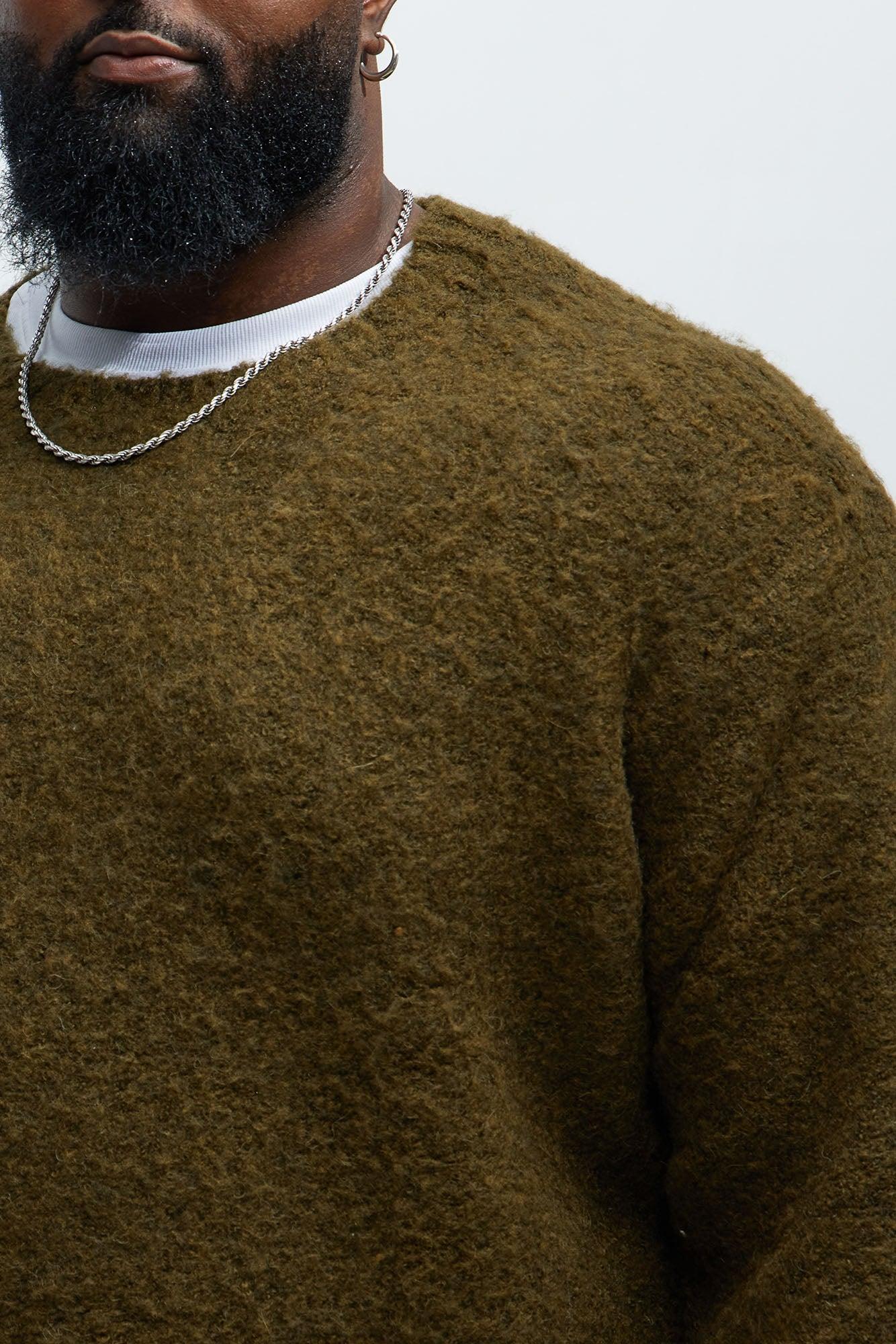 Always Here Crewneck Sweater - Olive Product Image