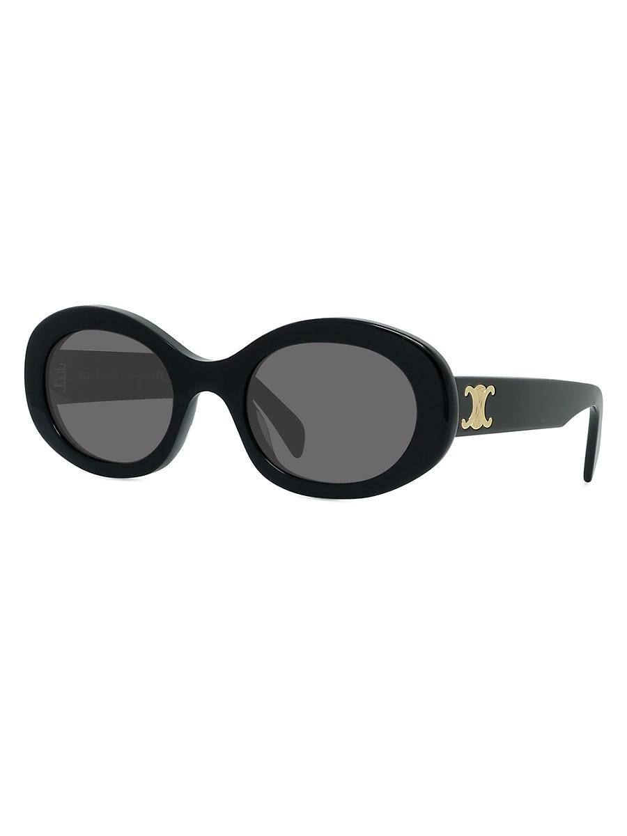 Triomphe Logo Oval Acetate Sunglasses Product Image