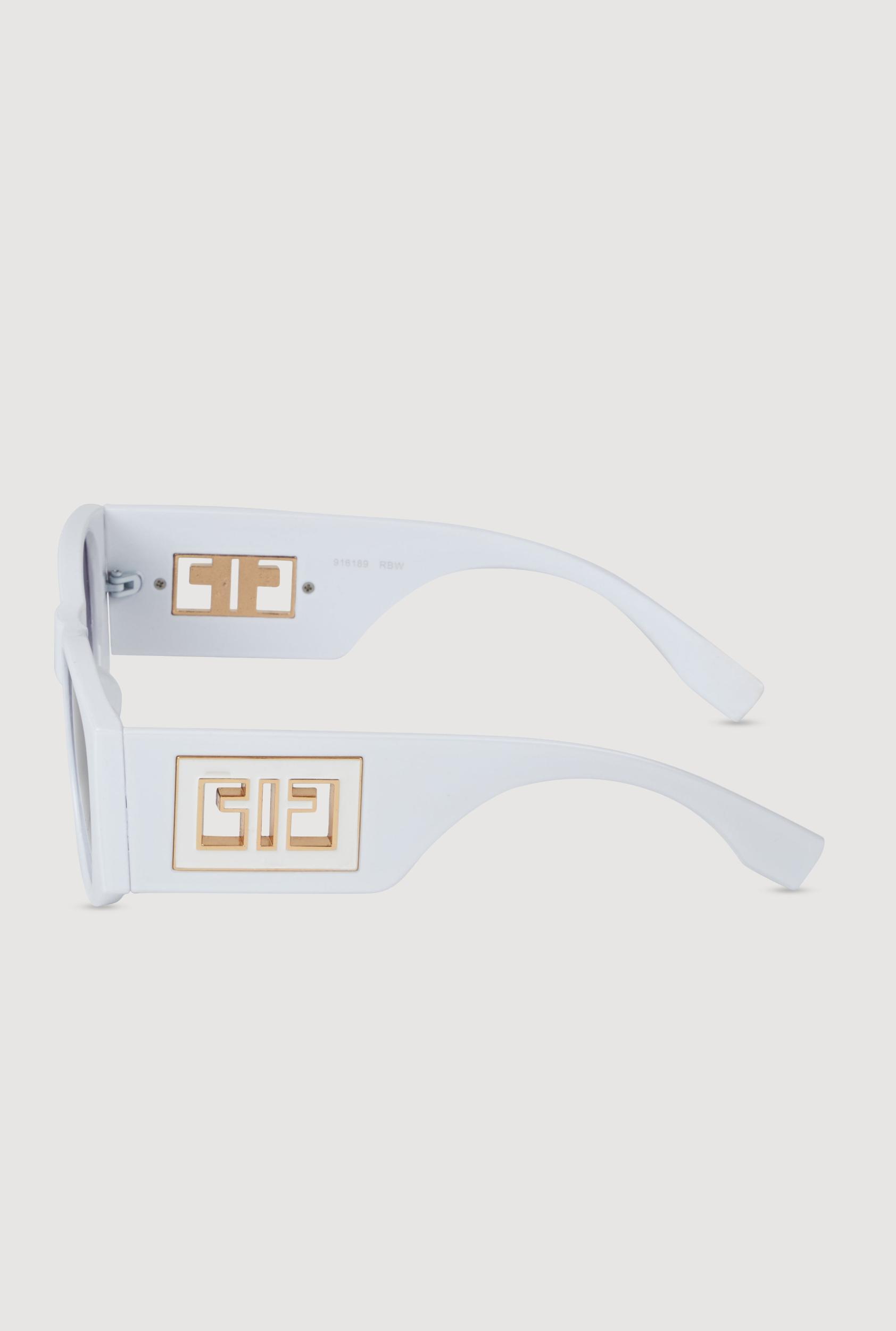 Metallic Cut Out Arm Ombre Lens Sunglasses Unisex Product Image