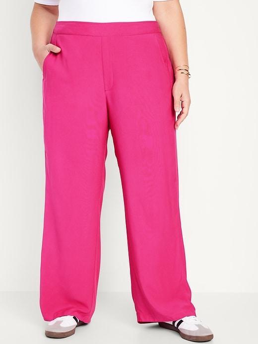 High-Waisted Playa Wide-Leg Pants Product Image