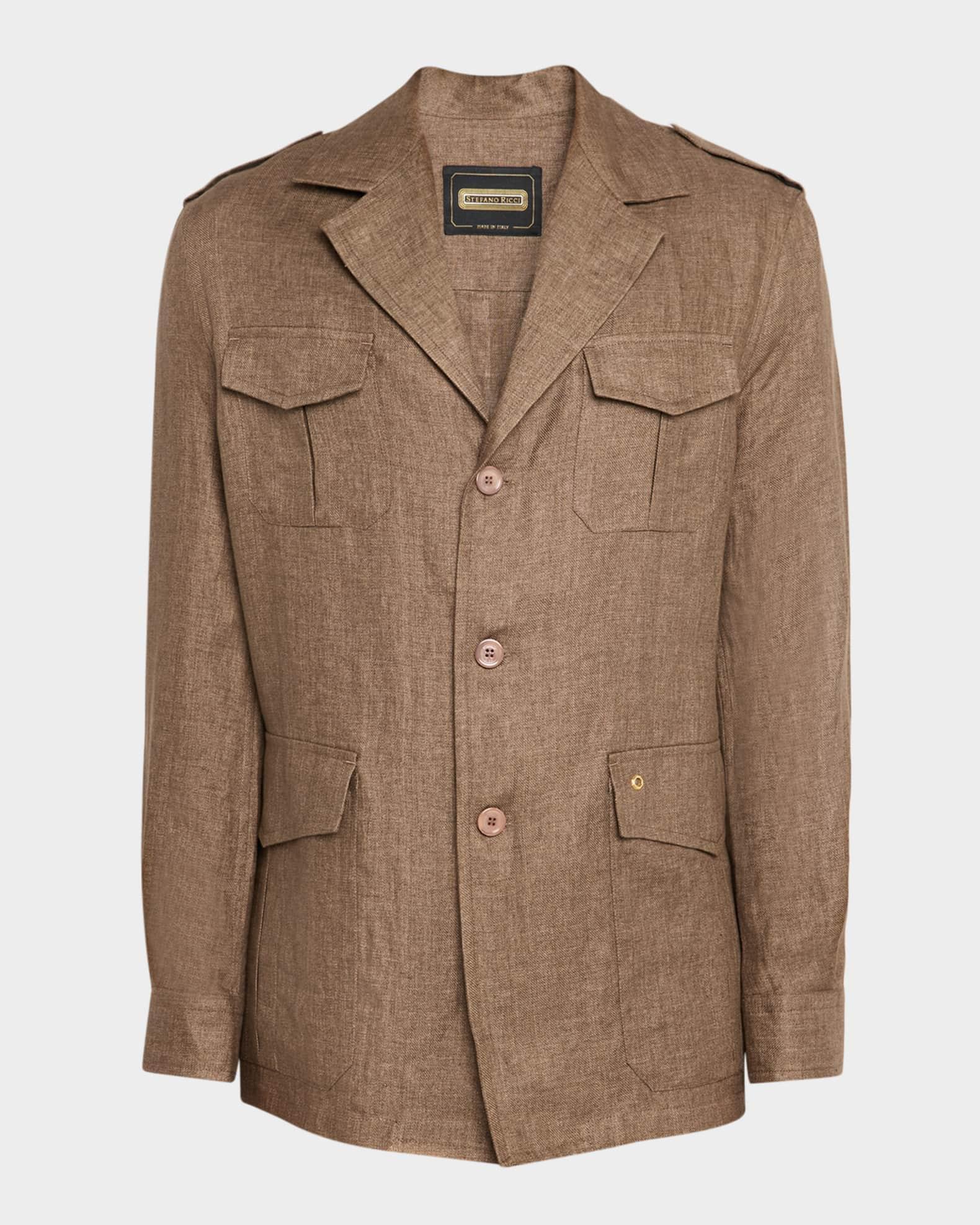 Men's Sahara Linen Safari Jacket Product Image