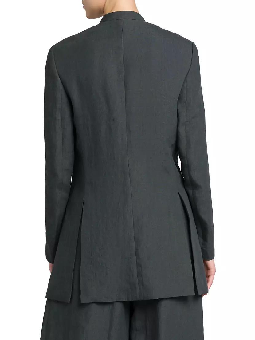 Compact Linen Blazer Product Image