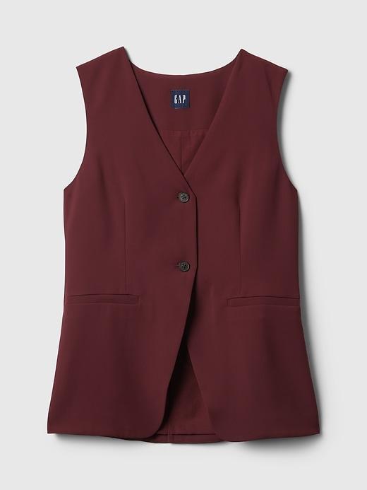Longline Twill Vest Product Image