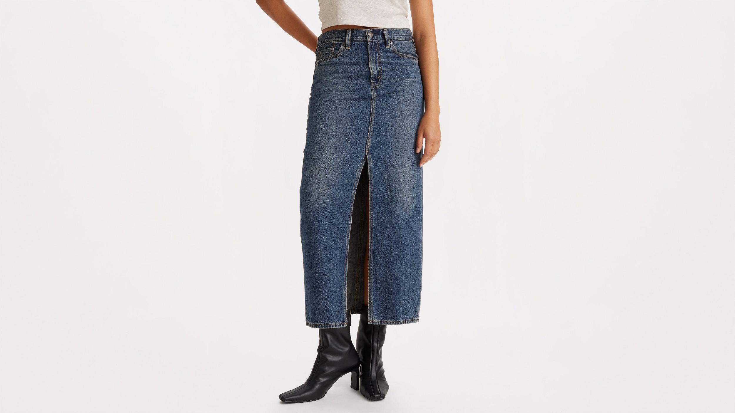 Ankle Column Corduroy Skirt Product Image