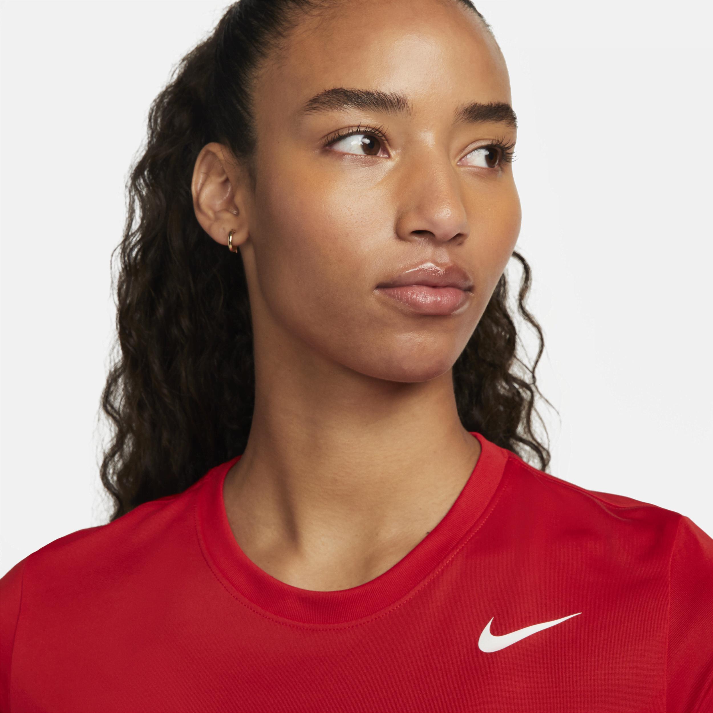 Women's Nike Dri-FIT Tee, Size: XS, University Red Product Image