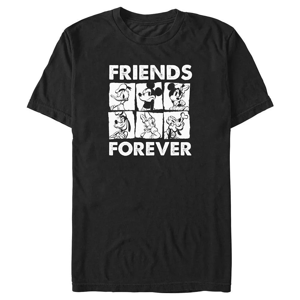 Disney's Mickey Mouse Friends Forever Big & Tall Graphic Tee, Men's, Size: 3XL Tall, Black Product Image