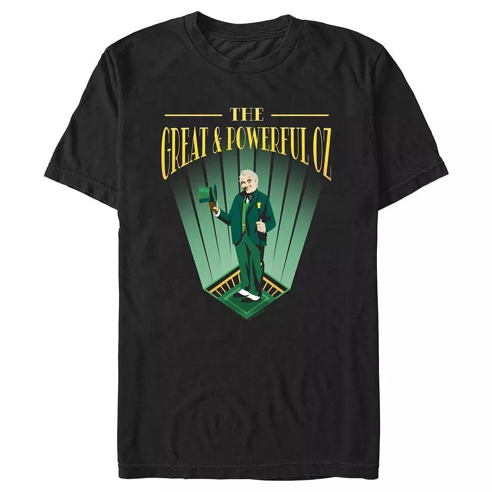 Men's The Wizard of OZ Wizard of Deco Graphic Tee, Size: Large, Black Product Image