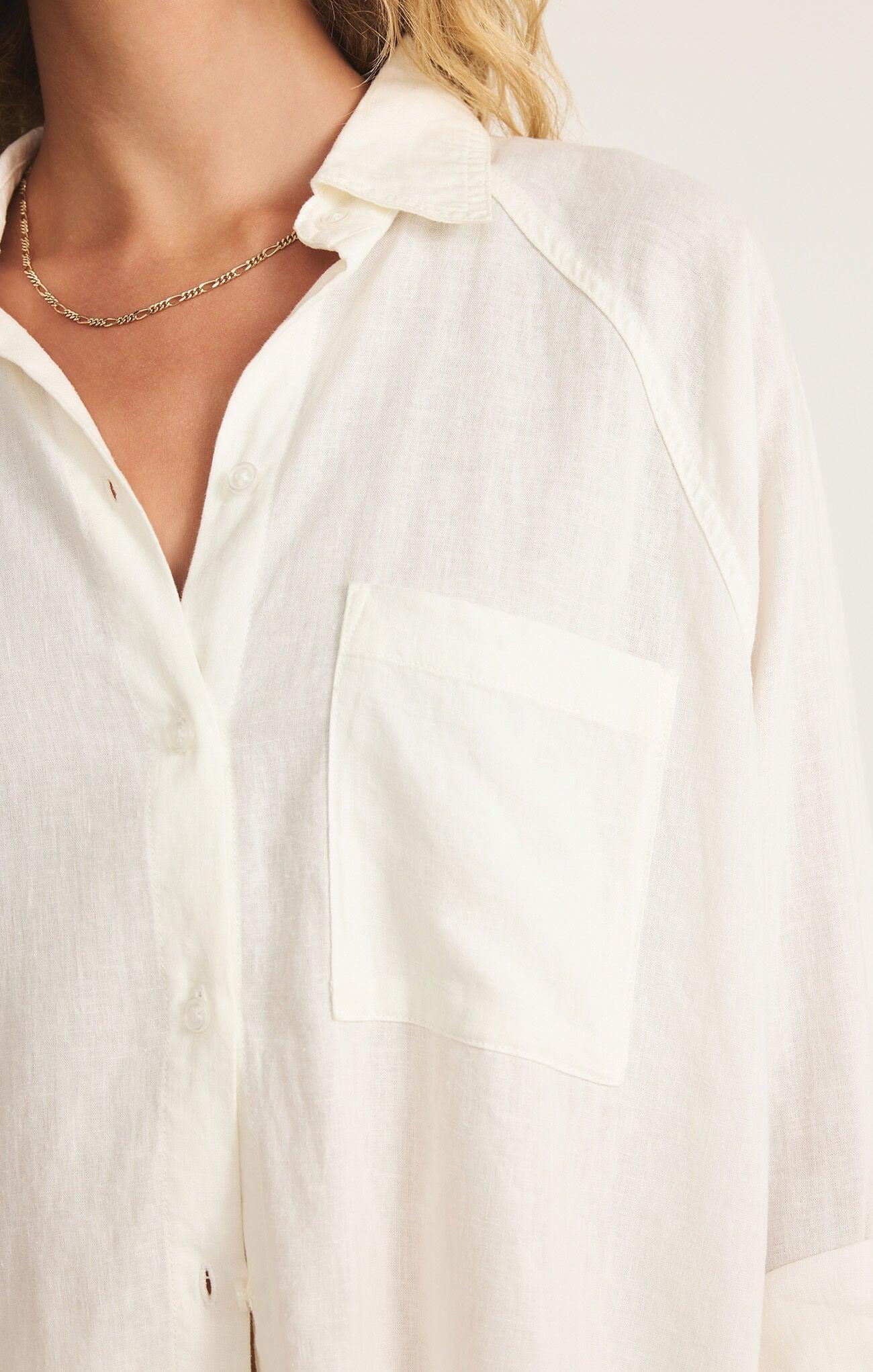 Z Supply The Perfect Linen Top Product Image