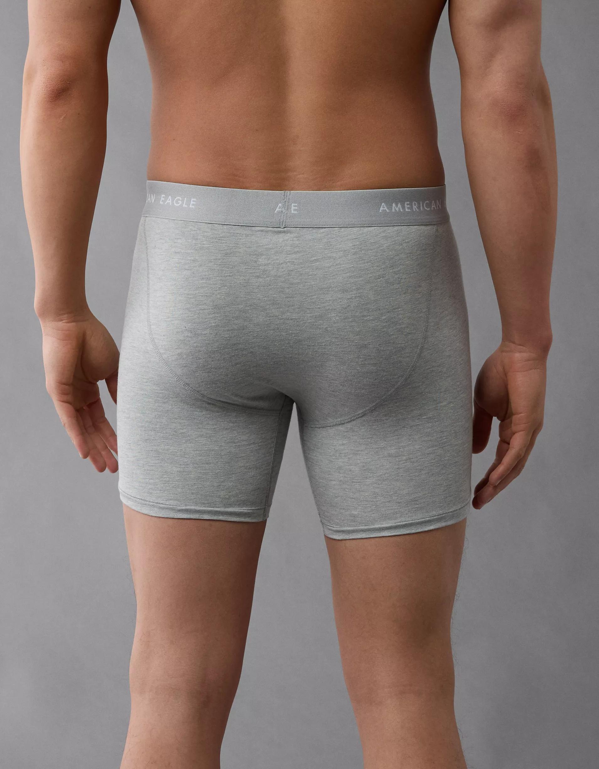 AEO Men's Solid Satin Pocket Boxer Short Product Image