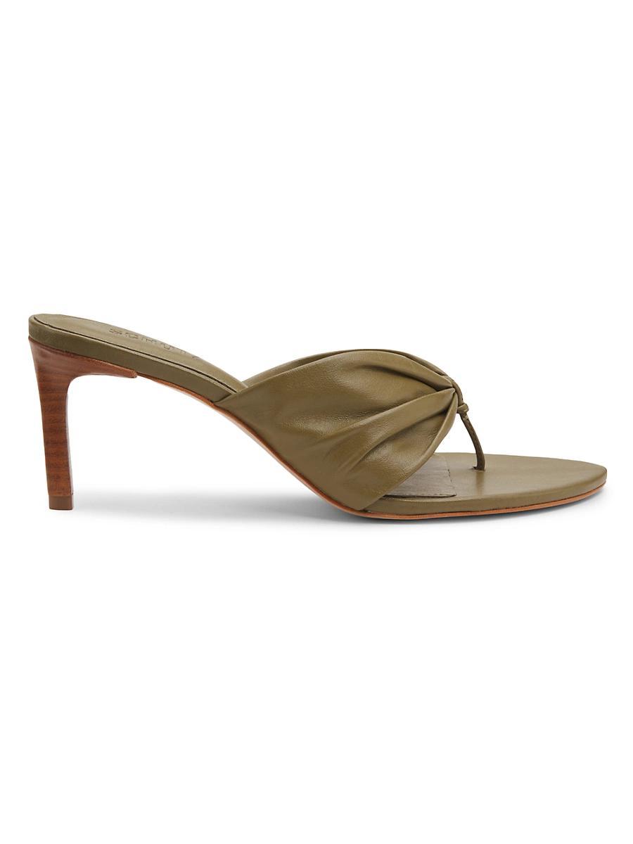 Womens Lori 75MM Gathered Leather Sandals Product Image