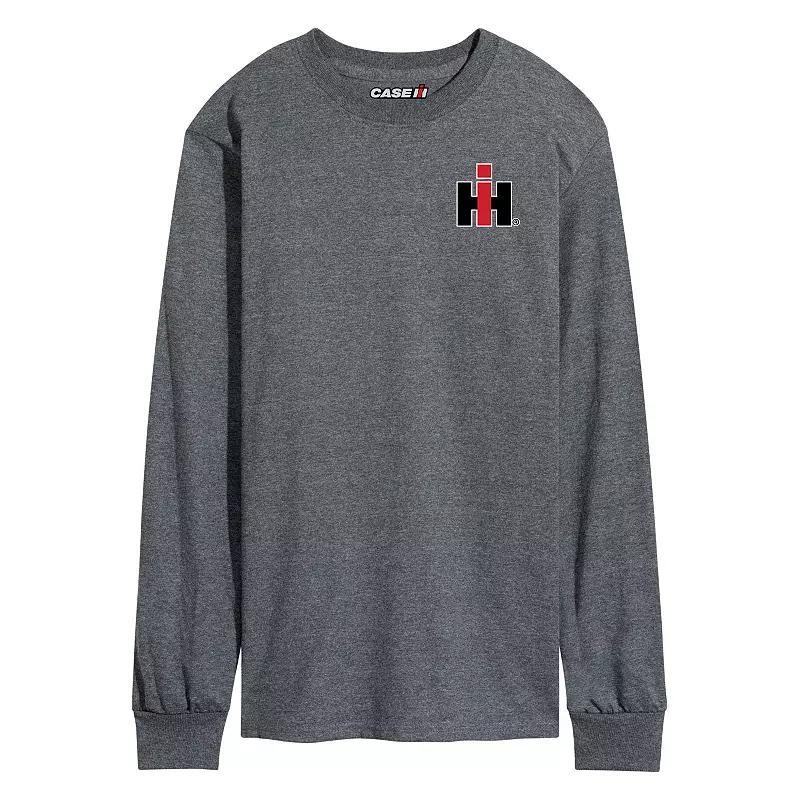 Men's Case IH Logo Long Sleeve Tee, Size: Small, Gray Product Image