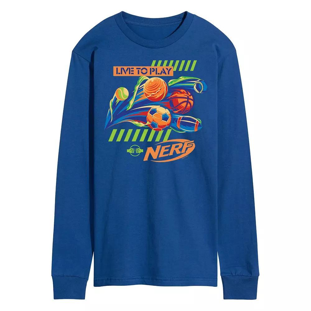 Mens Nerf Live To Play Long Sleeve Graphic Tee Product Image
