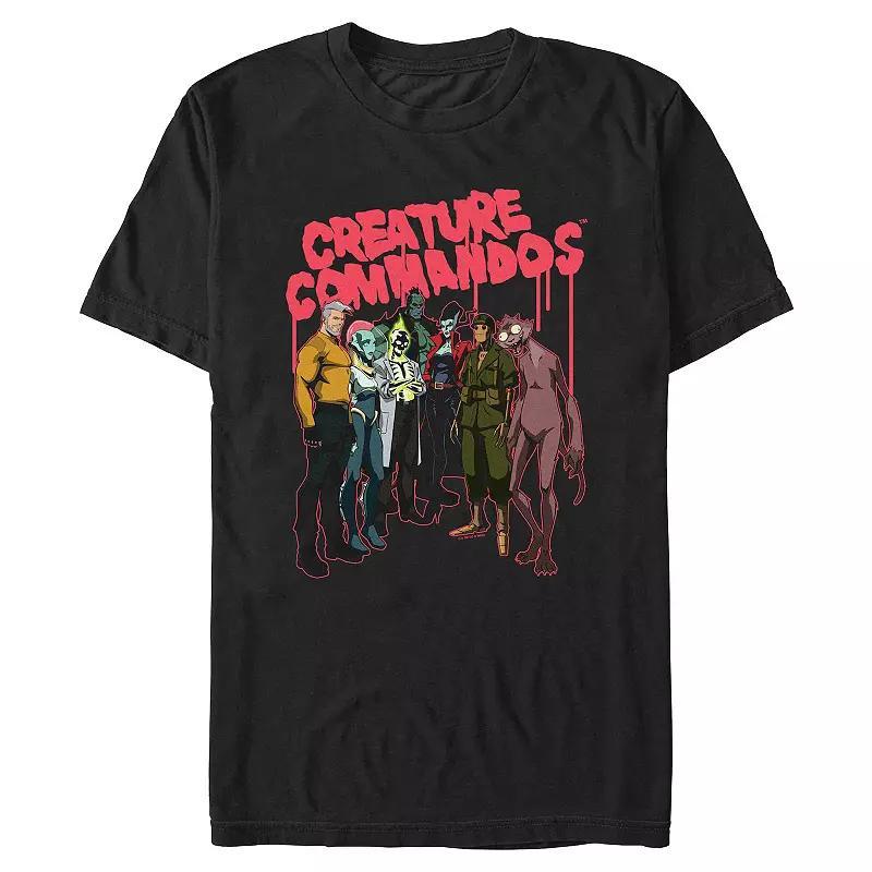 Big & Tall Creature Commandos Crew Graphic Tee, Men's, Size: 3XL, Black Product Image