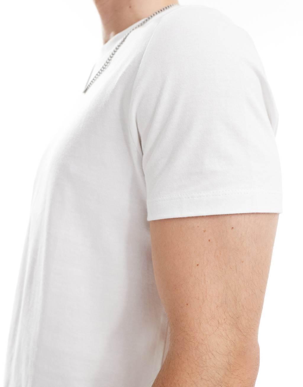 ASOS DESIGN essential 3 pack crew neck t-shirts in multiple colors Product Image
