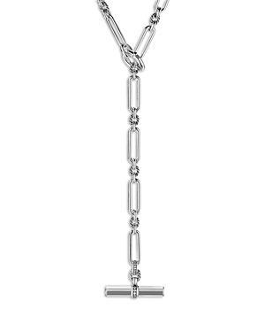 Womens Lexington Y Chain Necklace in Sterling Silver with Diamonds, 6.5mm Product Image