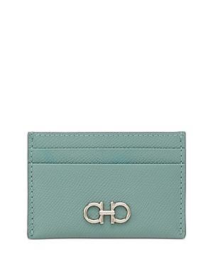Salvatore Ferragamo Gancini Leather Card Case Product Image