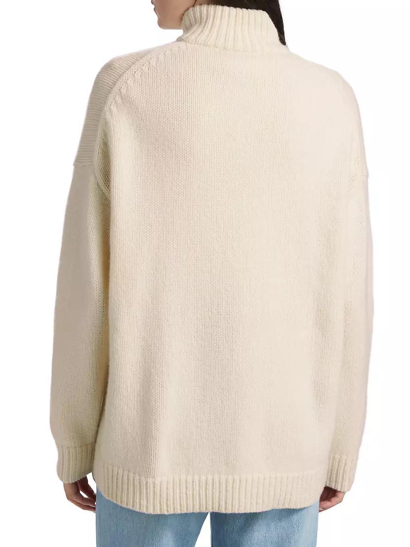 Wool-Cashmere Half-Zip Sweater Product Image