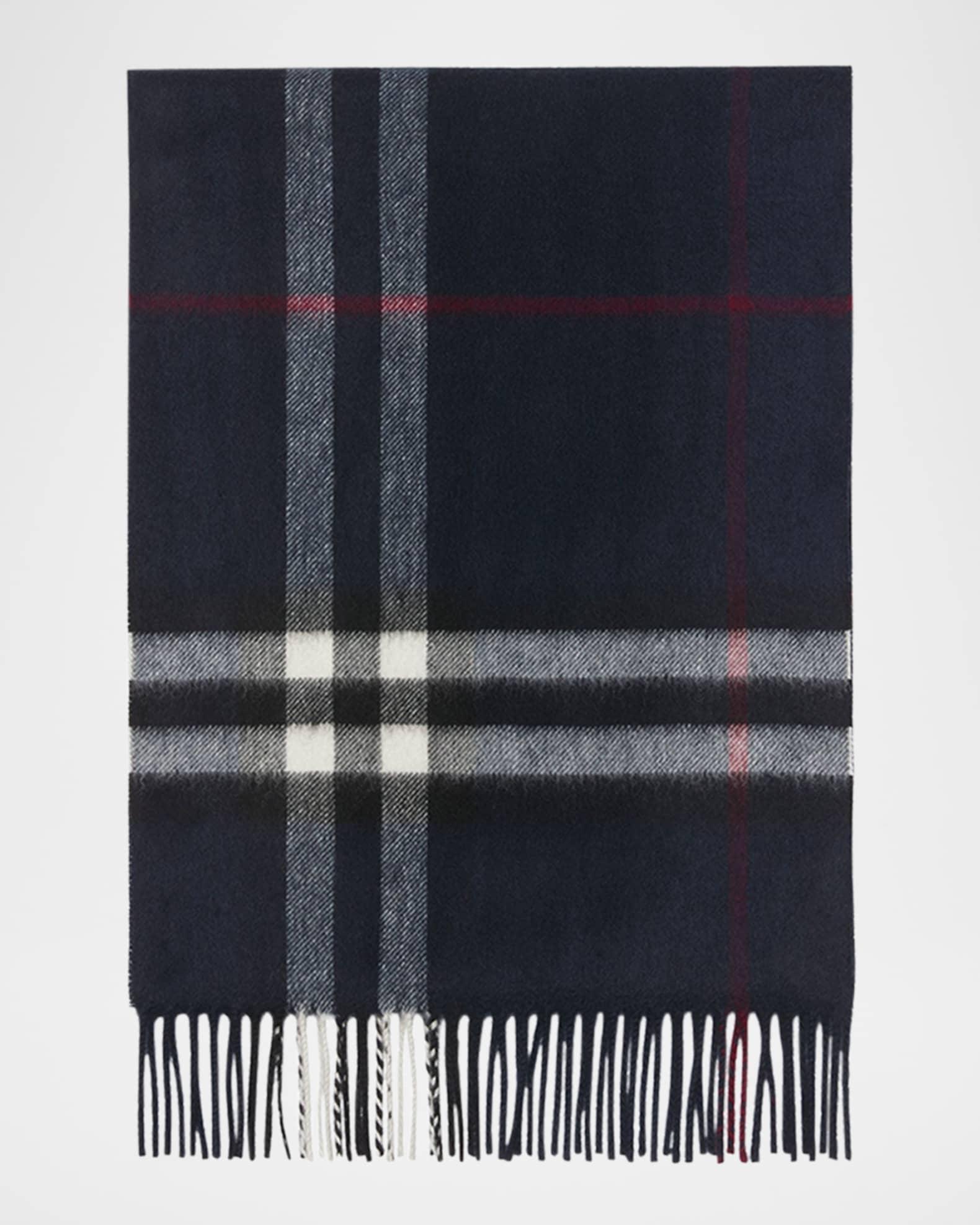 Men's Cashmere Giant Check Scarf Product Image