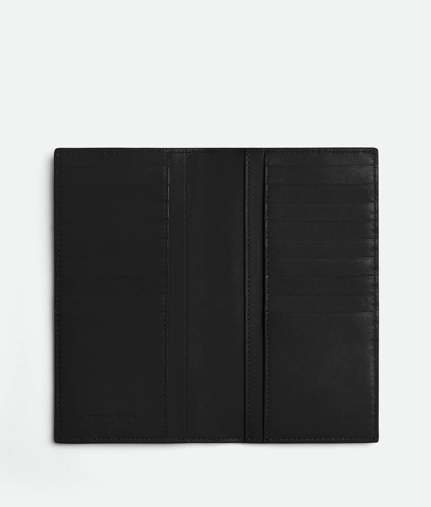 Men's Slim Intrecciato Long Wallet in Nero Product Image