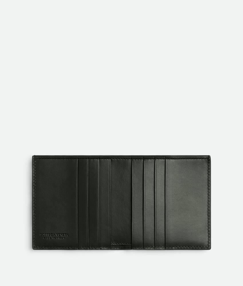 Men's Intrecciato Slim Bi-Fold Wallet in Dark green Product Image