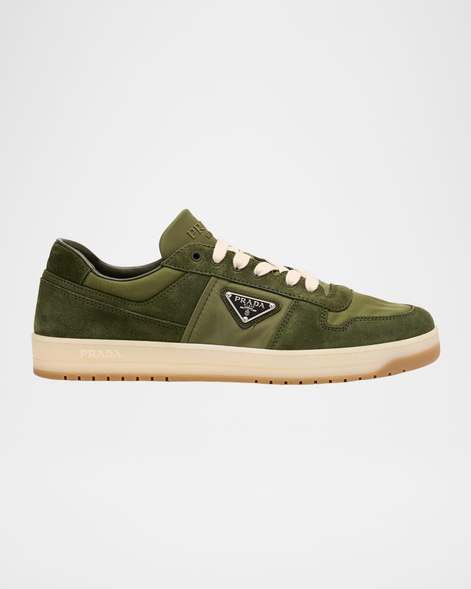 Men's Downtown Nylon and Suede Low-Top Sneakers Product Image