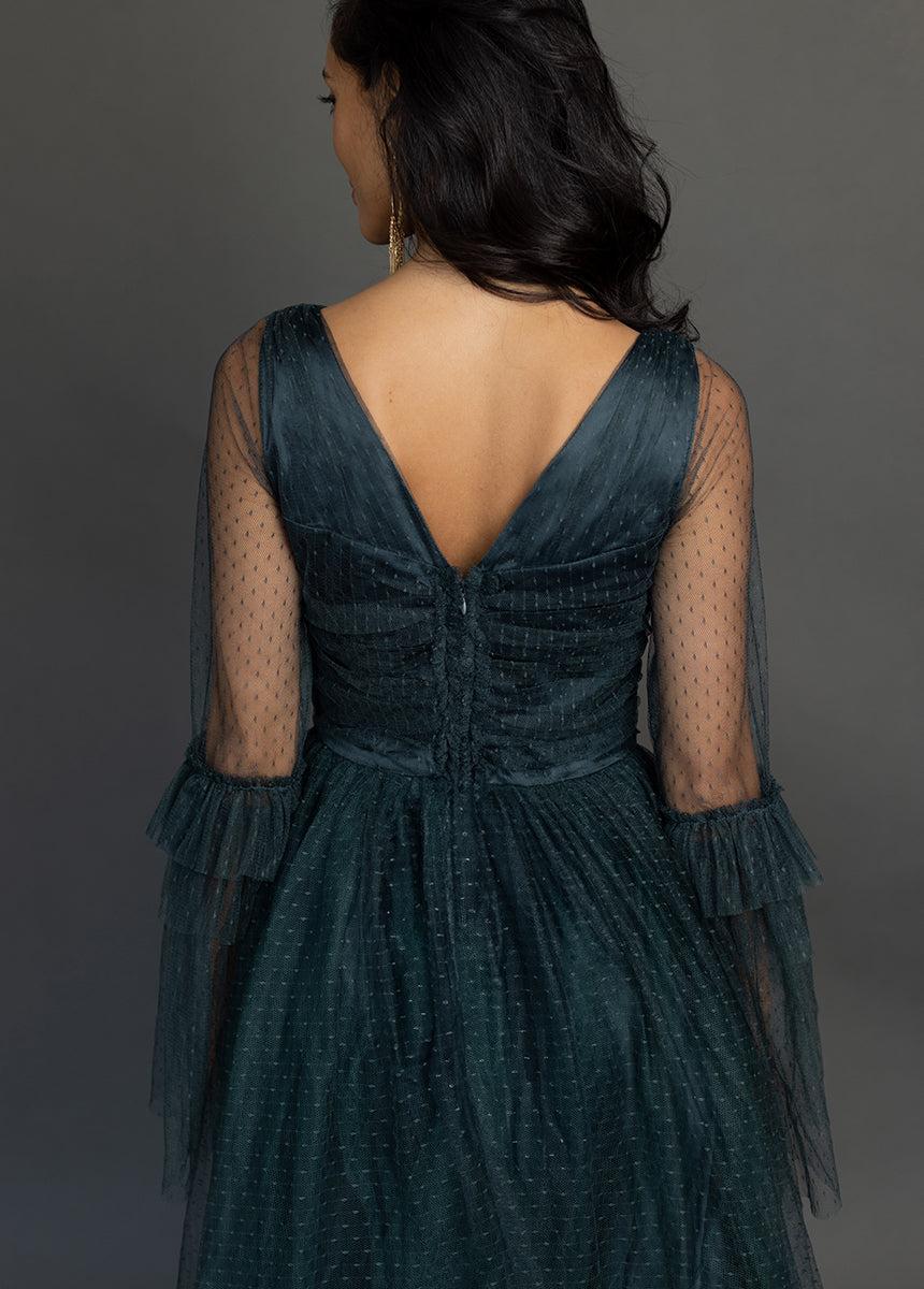 Haisley Impact Dress in Deep Spruce Female Product Image