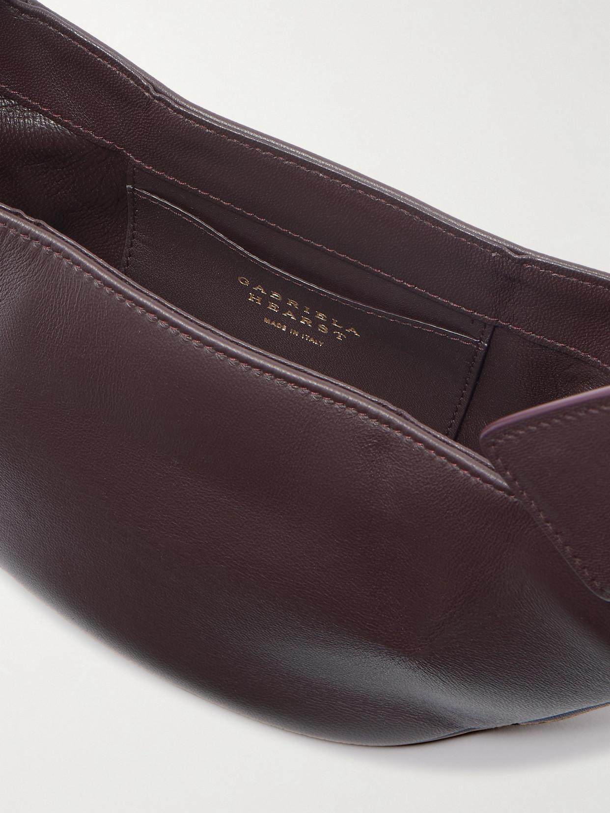 GABRIELA HEARST Soft Demi Clutch In Bordeaux Nappa Leather In Burgundy Product Image