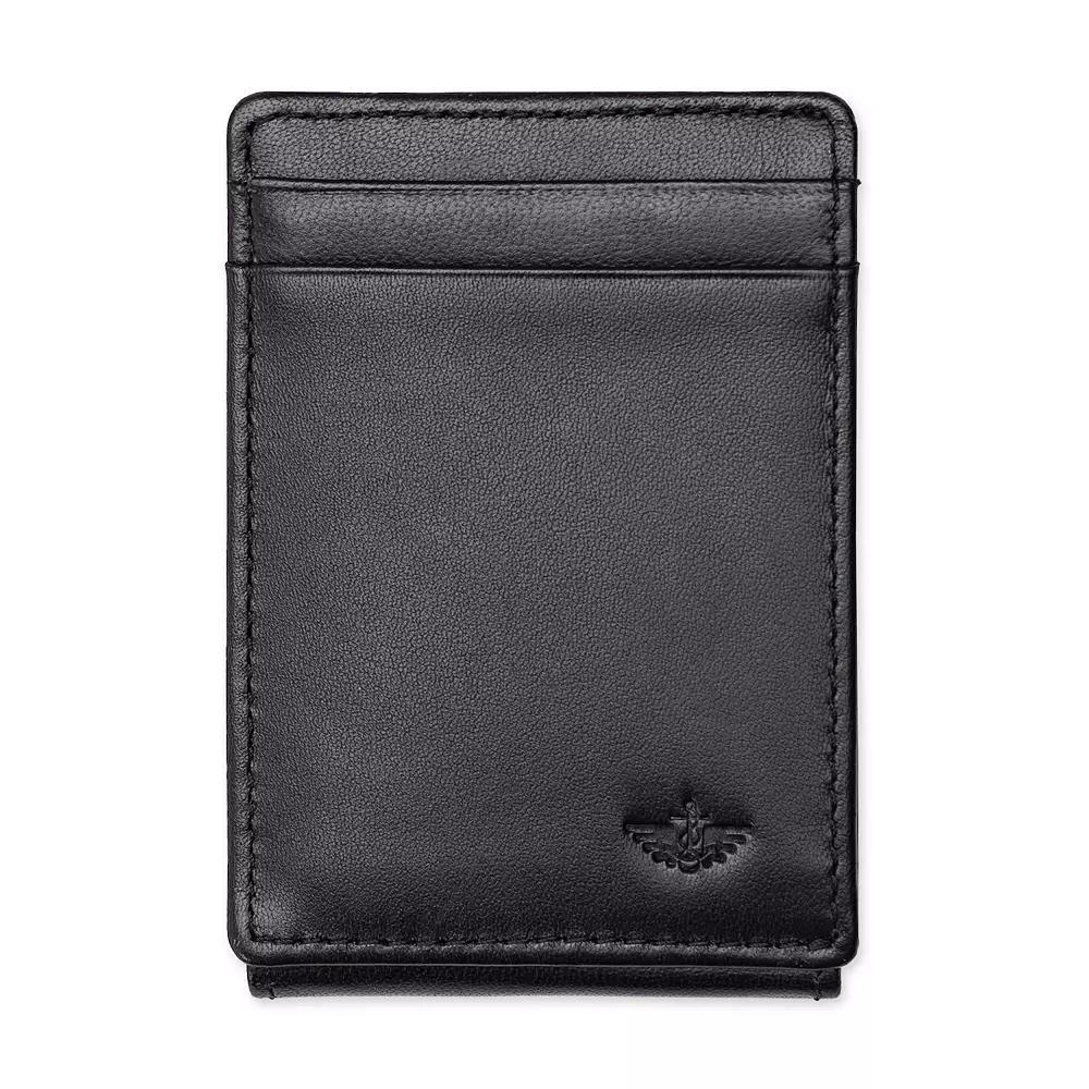 Mens Dockers RFID-Blocking Smooth Leather Front Pocket Wallet with Magnetic Money Clip Product Image