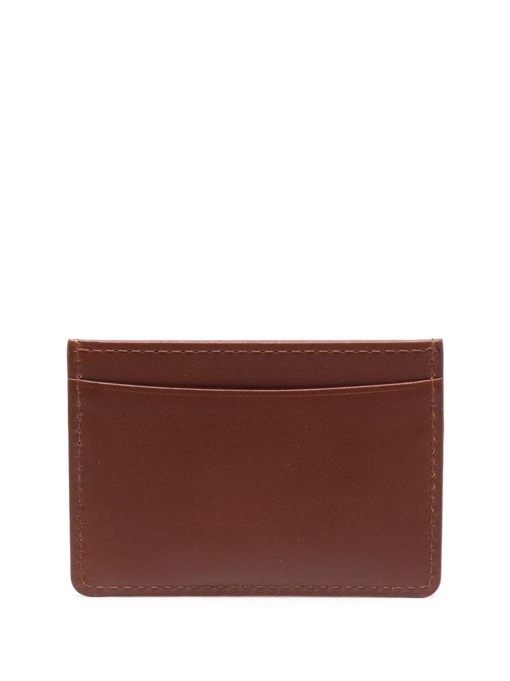 André logo-stamp leather cardholder Product Image
