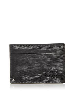 Mens Revival Gancini Leather Card Case with Flip-Out ID WindowRed Product Image