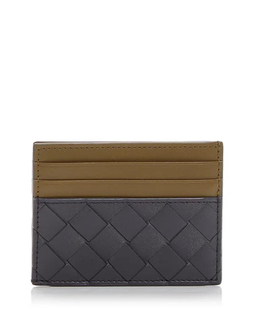 BOTTEGA VENETA Intrecciato Leather Card Case In Shadow Product Image