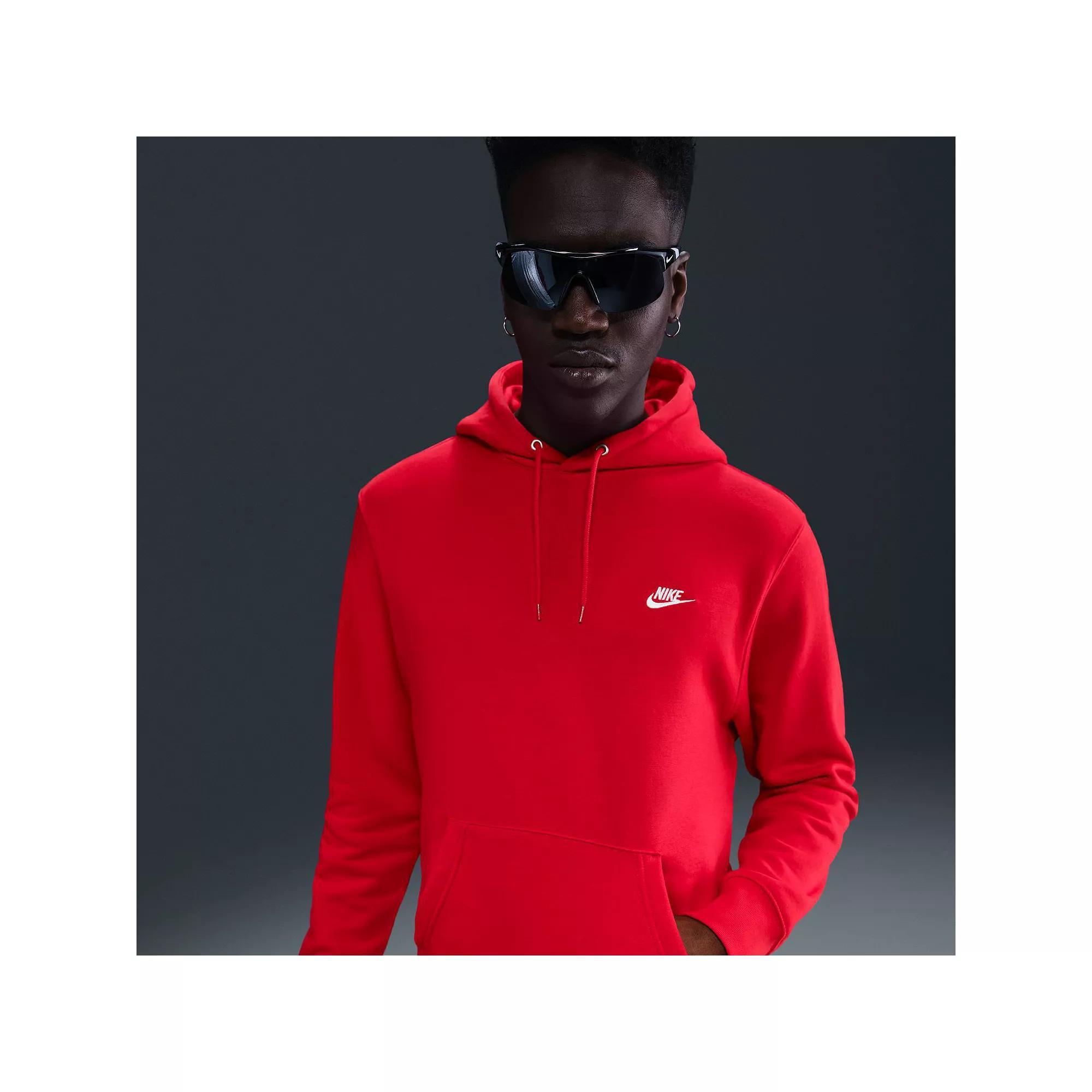 Nike Club unisex hoodie in red Product Image