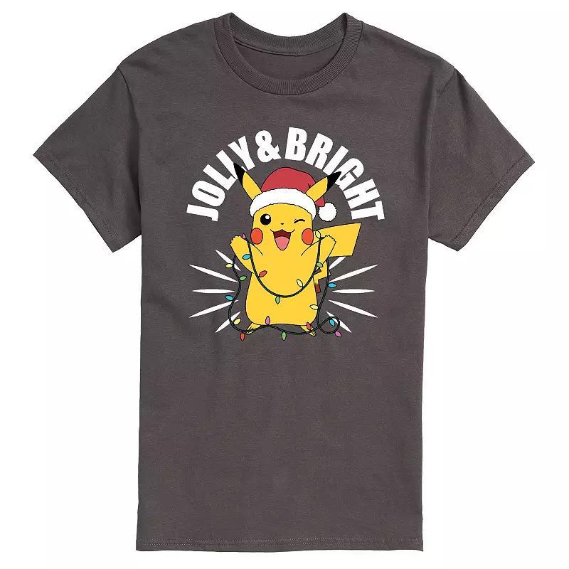 Mens Pokemon Jolly Bright Tee Grey Product Image