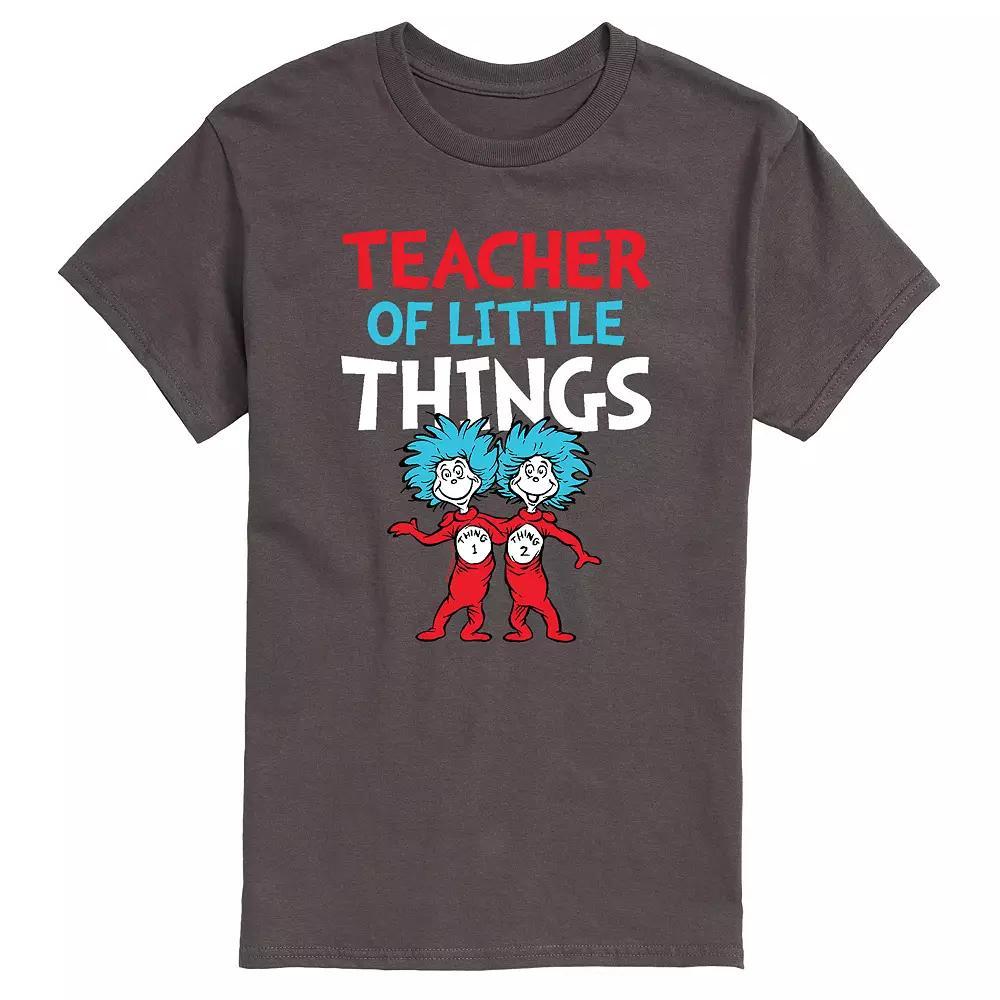 Mens Dr. Seuss Teacher Of Little Things Tee Grey Product Image