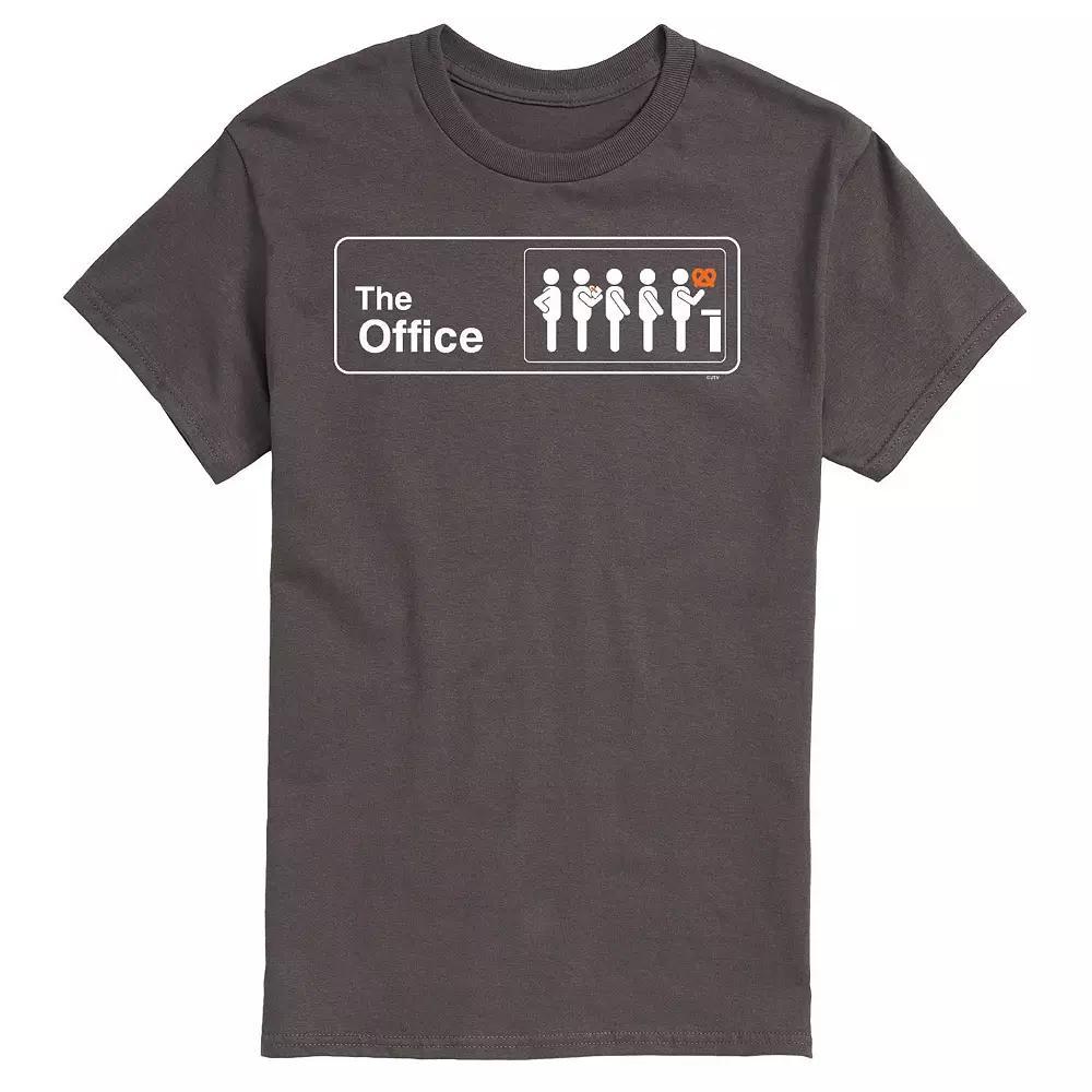 Men's The Office Pretzel Day Tee, Size: Medium, Grey Product Image