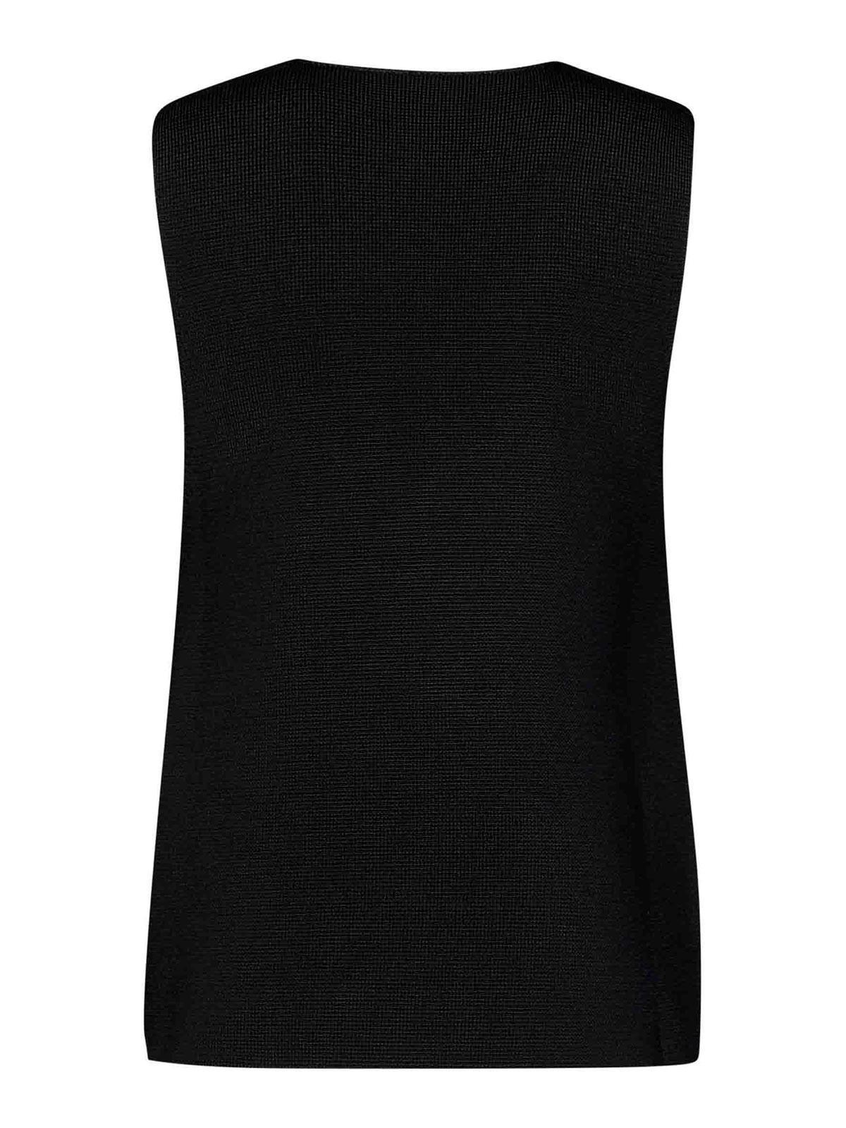 KHAITE Heidi Black Top Product Image