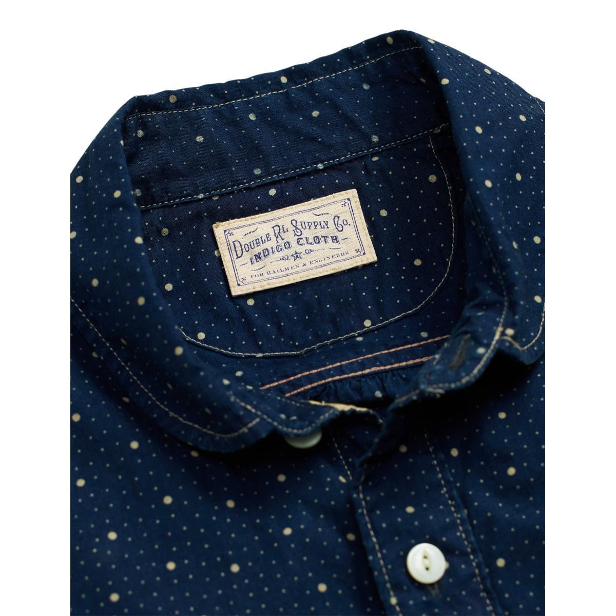 Dot-Print Indigo Workshirt Indigo Product Image