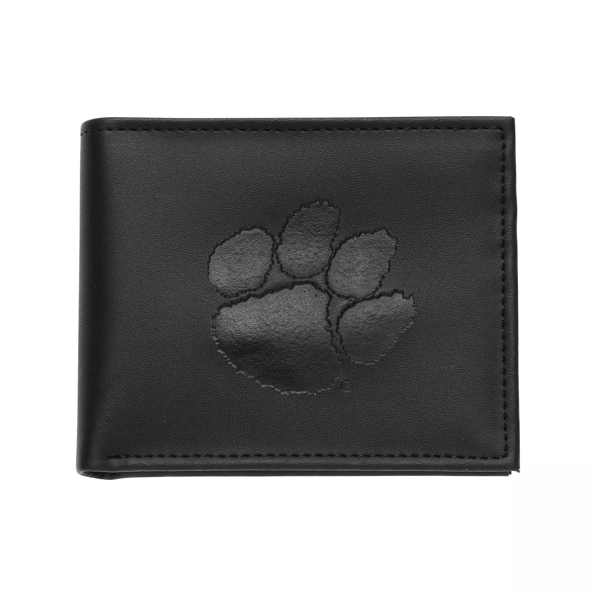 Men's Black Clemson Tigers Hybrid Bi-Fold Wallet Product Image