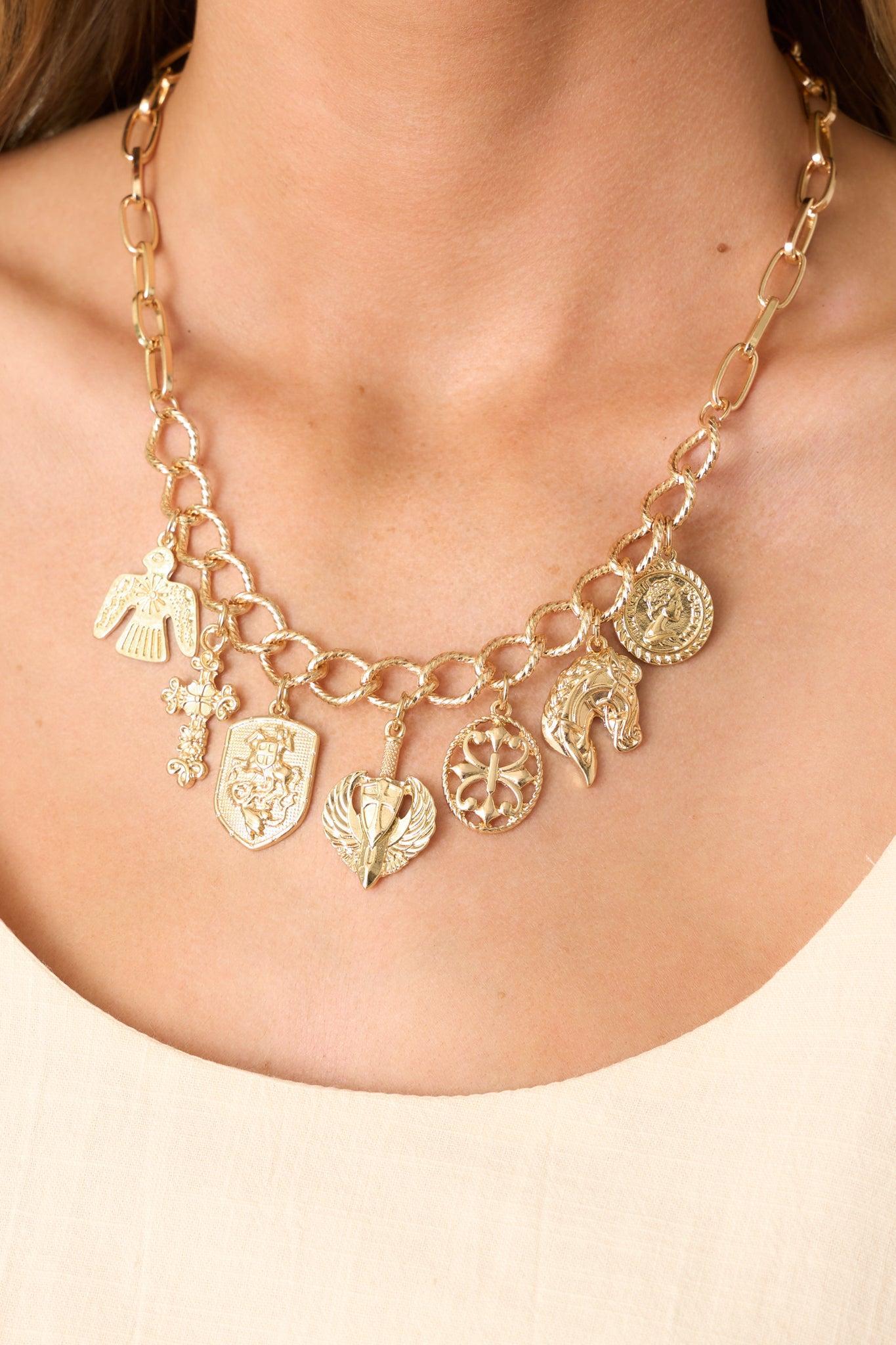 In Good Company Gold Charm Necklace Product Image