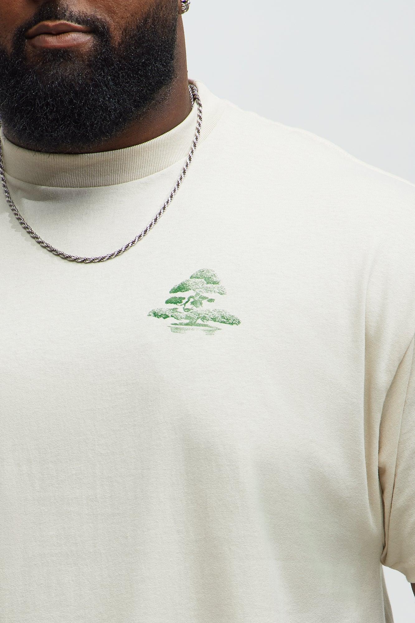 The Beautiful Art Of Bonsai Short Sleeve Tee - Cream Male Product Image