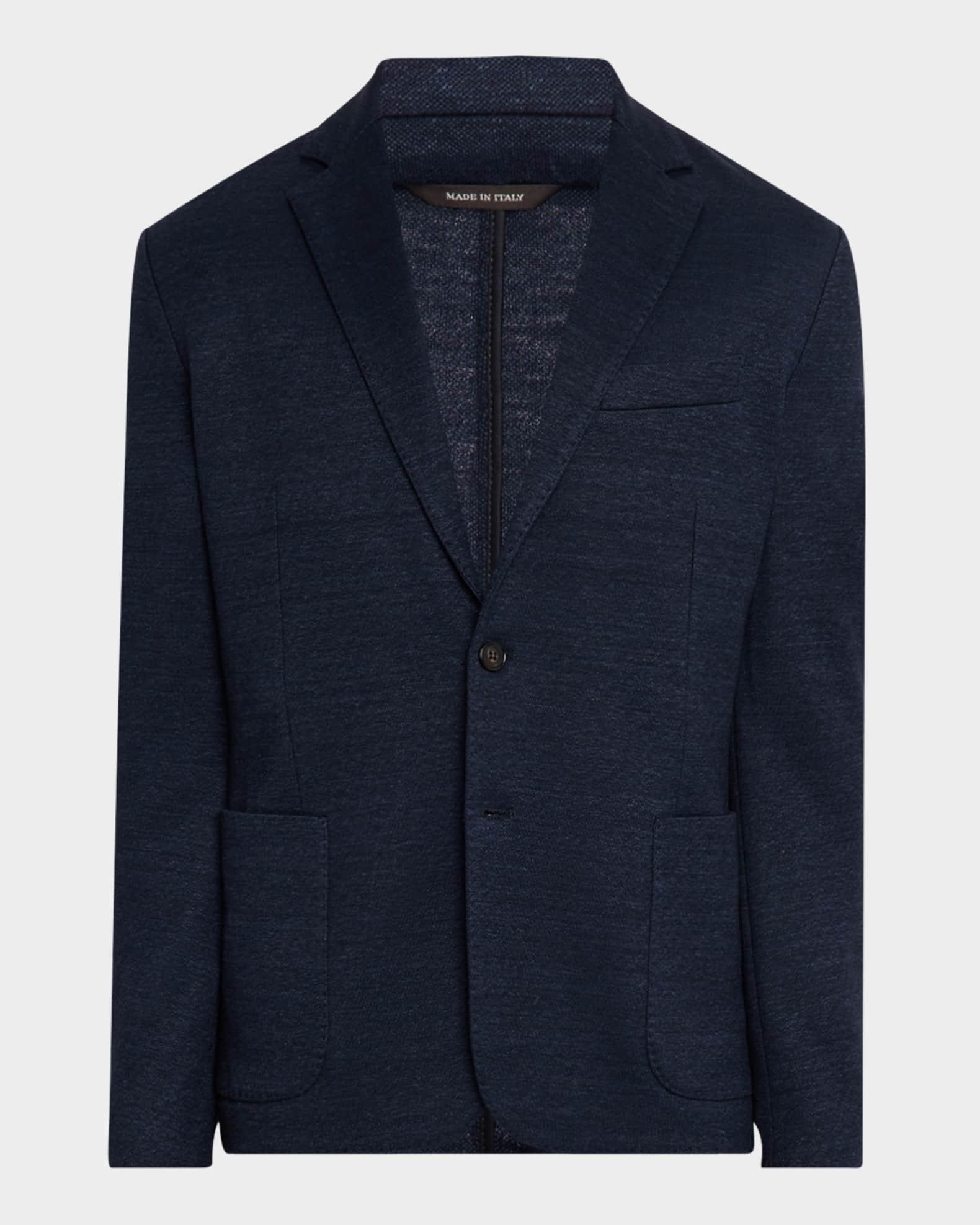 Men's Linen and Wool Pique Single-Breasted Sport Coat Product Image