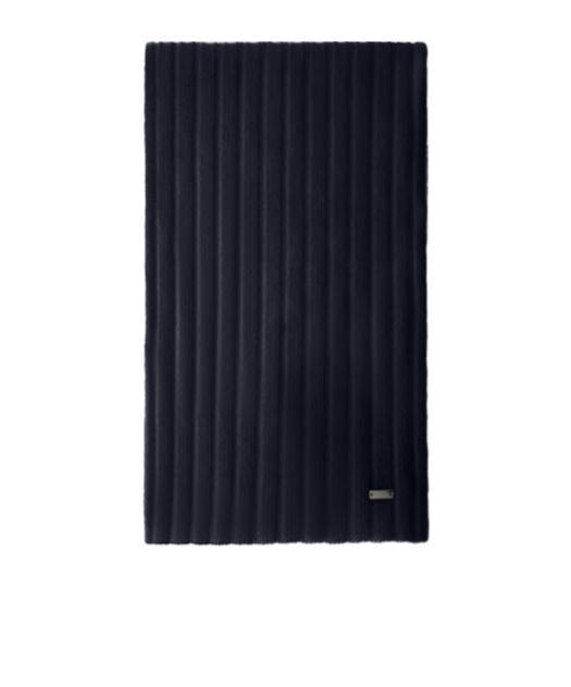 HERNO Ribbed-knit Wool Scarf In Black Product Image