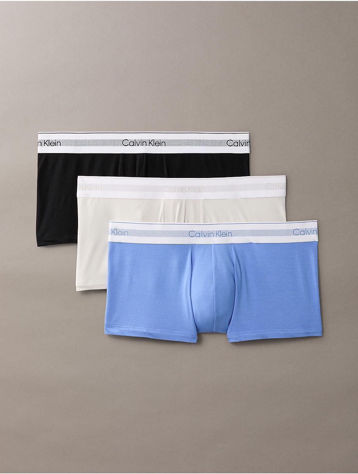 Calvin Klein Men's Icon Modal Mesh 3-Pack Low Rise Trunk - Multi - XL Product Image
