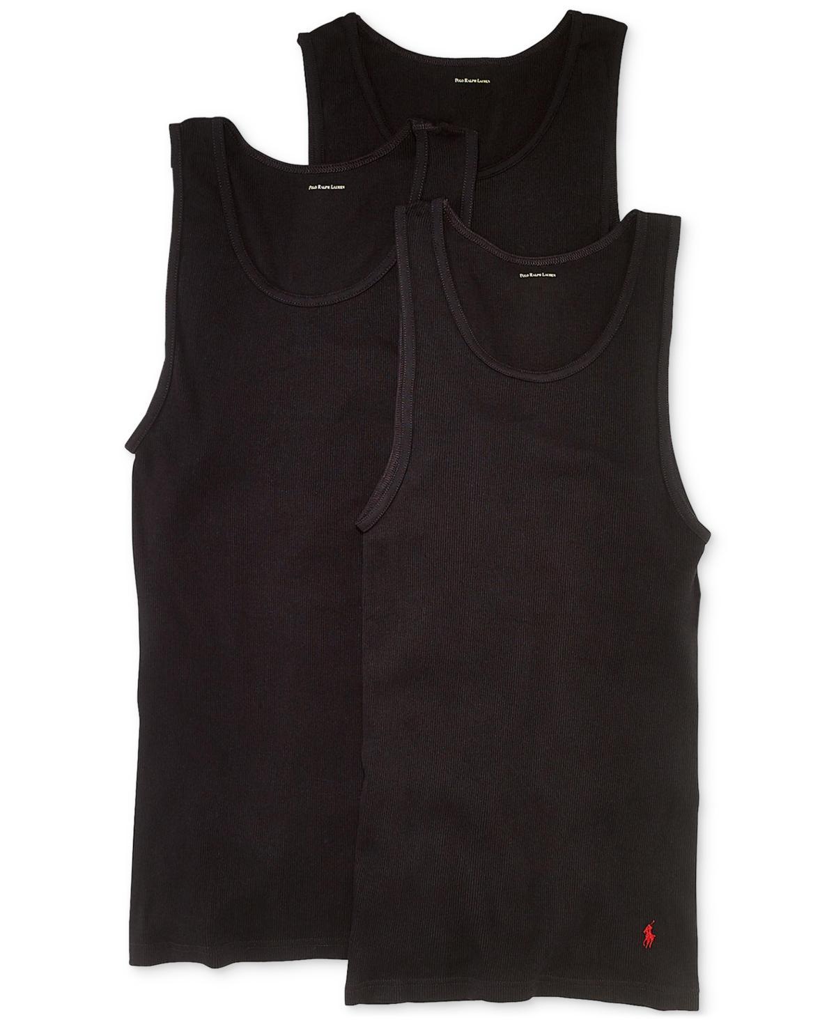 POLO RALPH LAUREN Men's Classic-fit Tank Top, 3-pack In Polo Black Product Image
